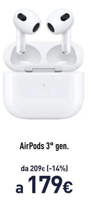 Unieuro AirPods 3° gen. offerta
