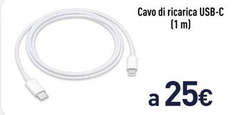 Unieuro Cavo di ricarica USB-C (1 m) offerta