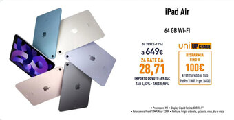 Unieuro iPad Air 64 GB Wi-Fi offerta
