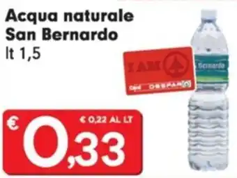 DeSpar Express Acqua naturale San Bernardo lt 1,5 offerta