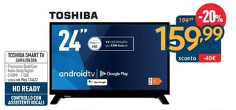 TOSHIBA SMART TV 24WA2063DA