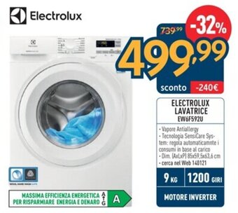 ELECTROLUX LAVATRICE EW6F592U