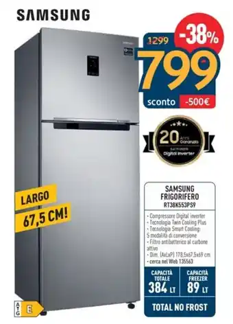 SAMSUNG FRIGORIFERO RT38K553PS9