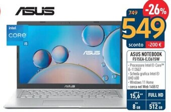 ASUS NOTEBOOK F515EA-EJ3615W