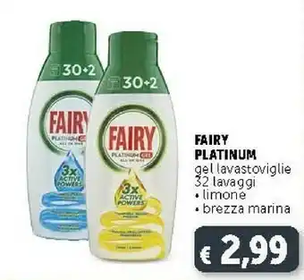 Deco Supermercati Fairy Platinum Gel Lavastoviglie offerta