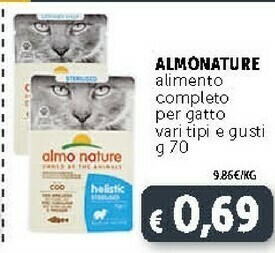 Deco Supermercati Almo Nature Alimento Completo Per Gatto 70 G offerta