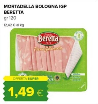 Tigre MORTADELLA BOLOGNA IGP BERETTA gr 120 offerta
