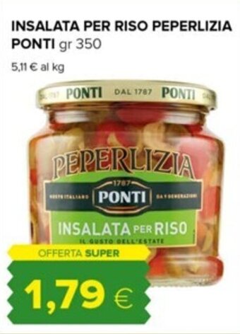 Tigre INSALATA PER RISO PEPERLIZIA PONTI gr 350 offerta