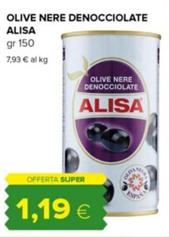 Tigre OLIVE NERE DENOCCIOLATE ALISA gr 150 offerta