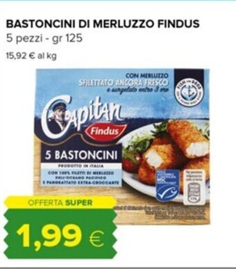 Tigre BASTONCINI DI MERLUZZO FINDUS 5 pezzi - gr 125 offerta