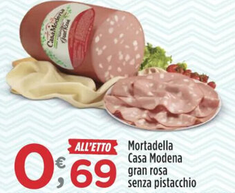 Crai Mortadella Casa Modena gran rosa senza pistacchio offerta