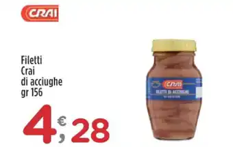 Crai Filetti Crai di acciughe gr 156 offerta