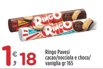 Crai Ringo Pavesi cacao/nocciola e choco/ vaniglia gr 165 offerta