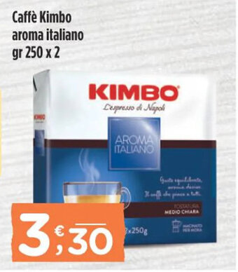 Crai Caffè Kimbo aroma italiano gr 250 x 2 offerta