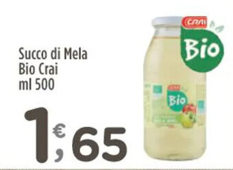 Crai Succo di Mela Bio Crai ml 500 offerta