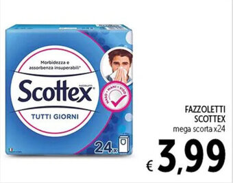 Spazio Conad FAZZOLETTI SCOTTEX mega scorta x24 offerta