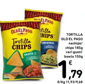 Spazio Conad TORTILLA OLD EL PASO nachips/ chips 185g offerta