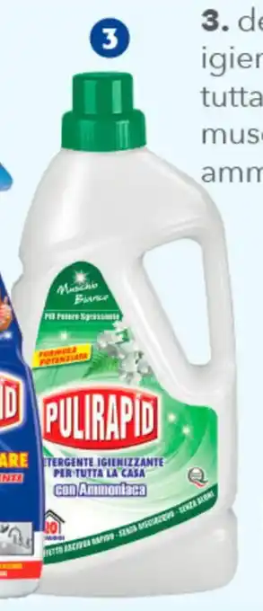 Acqua & Sapone 3. detergente igienizzante per tutta la casa muschio bianco con ammoniaca 1000 ml offerta