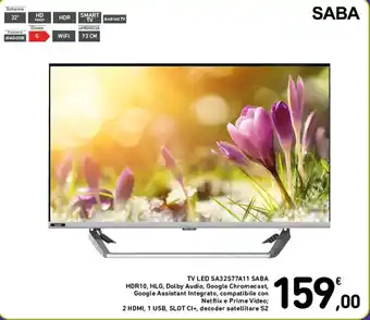 Spazio Conad TV LED SA32S77A11 SABA offerta