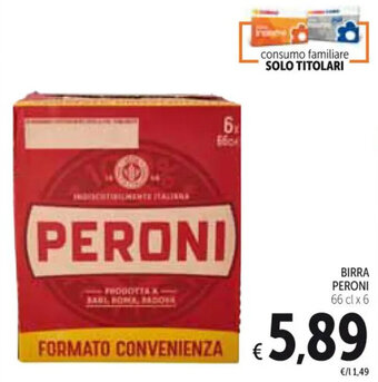 BIRRA PERONI 66 cl x 6