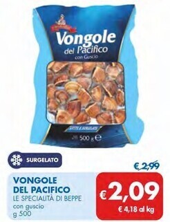 MD Discount Le specialità di beppe vongole del pacifico offerta