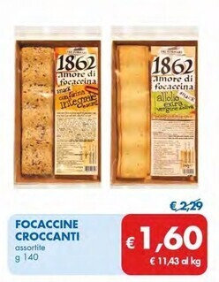 MD Discount Focaccine croccanti offerta