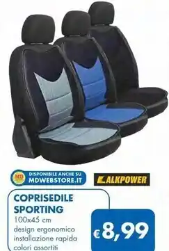 MD Discount Alkpower coprisedile sporting offerta
