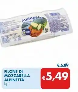 MD Discount Jager filone di mozzarella alpinetta offerta