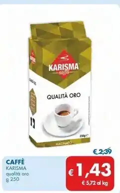 MD Discount Karisma caffè offerta
