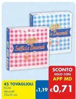 MD Discount Flou 45 tovaglioli offerta