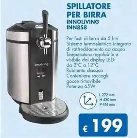 MD Discount Innoliving spillatore per birra inn858 offerta