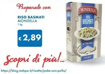 MD Discount Mondella riso basmati offerta