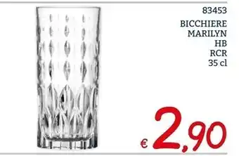 Rcr crystal bicchiere marilyn hb