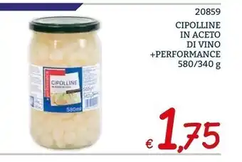 + performance - cipolline in aceto di vino