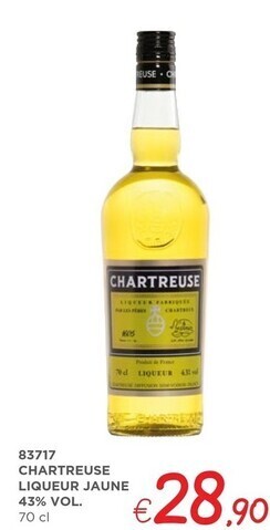 Zona Chartreuse - liqueur jaune 43 % vol . offerta