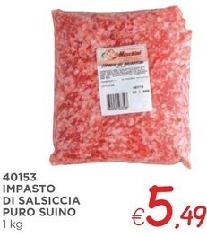Impasto di salsiccia puro suino