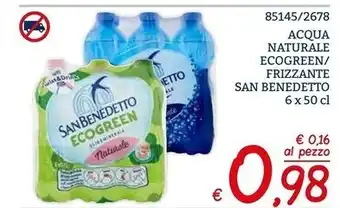 Zona San benedetto acqua naturale ecogreen offerta
