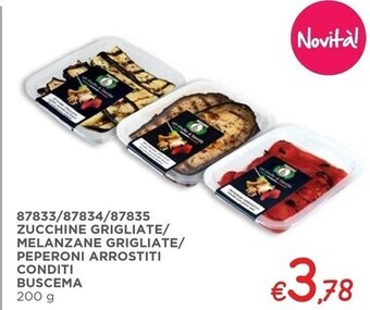 Buscema zucchine grigliate/melanzane grigliate/peperoni arrostiti conditi