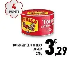Conad Margherita Auriga tonno all olio di oliva offerta
