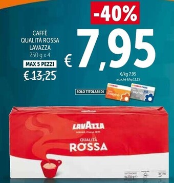 Spazio Conad Lavazza caffè qualità rossa offerta