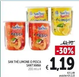 Spazio Conad Sant'anna san the limone o pesca offerta