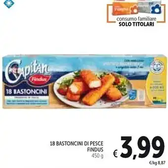 Spazio Conad Findus 18 bastoncini di pesce offerta