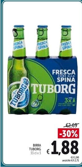 Spazio Conad Tuborg birra offerta