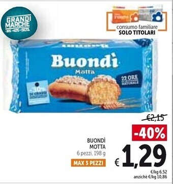 Spazio Conad Motta buondi offerta