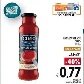 Spazio Conad Cirio passata verace offerta