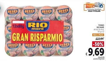 Spazio Conad Rio mare tonno offerta