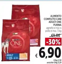 Spazio Conad Purina alimento completo cani adulti one offerta