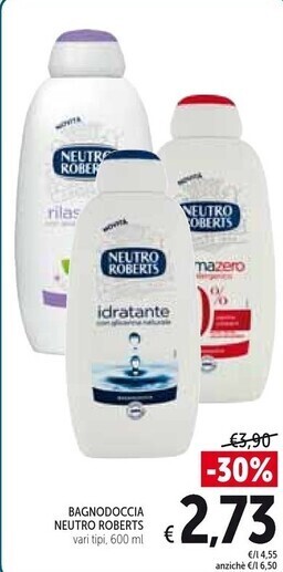 Spazio Conad Neutro roberts bagnodoccia offerta