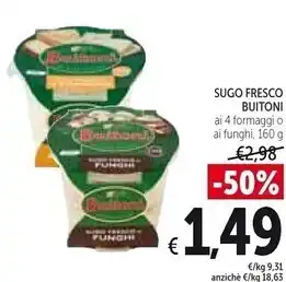 Spazio Conad Buitoni sugo fresco ai 4 formaggi offerta