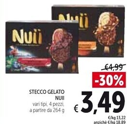 Spazio Conad Nuii stecco gelato offerta